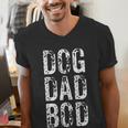 Dog Dad Bod Pet Owner Fitness Gym Men's V-Neck T-Shirt