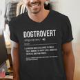 Dog Definition Introvert Dog Lover Dogtrovert Men's V-Neck T-Shirt Dog Definition Introvert Dog Lover Dogtrovert Men's V-Neck T-Shirt