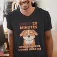 Dog Introvert I Need 20 Minutes Where No One Comes Men's V-Neck T-Shirt
