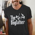 The Dogfather Dog Dad Dog Lover Men's V-Neck T-Shirt