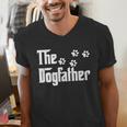 The DogfatherShirt Dad Dog Lover Men's V-Neck T-Shirt The DogfatherShirt Dad Dog Lover Men's V-Neck T-Shirt