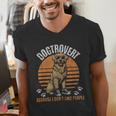 Dogtrovert Definition For Introvert Dog Lovers Men's V-Neck T-Shirt Dogtrovert Definition For Introvert Dog Lovers Men's V-Neck T-Shirt