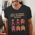 I Dont Like Morning People Introvert Coffee Lover Antisocial Men's V-Neck T-Shirt I Dont Like Morning People Introvert Coffee Lover Antisocial Men's V-Neck T-Shirt
