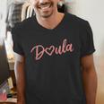 Doula Shirt Tee Heart Midwife Childbirth Graduation Men's V-Neck T-Shirt