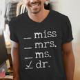 Dr Doctor Doctorate PhD Graduation Men's V-Neck T-Shirt