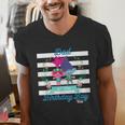 DreamWorks Trolls Dad Of The Birthday Boy Men's V-Neck T-Shirt