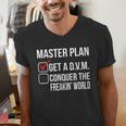 DVM Veterinarian Graduation Doctor Veterinary Medicine Men's V-Neck T-Shirt