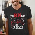 Earned It 2023 For Nurse Graduation Or RN LPN Class Of Men's V-Neck T-Shirt