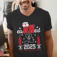 Earned It 2025 For Nurse Graduation Or RN LPN Class Of 2025 Men's V-Neck T-Shirt