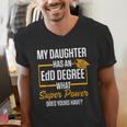 EdD Doctor Of Education Daughter Doctorate Graduation Men's V-Neck T-Shirt