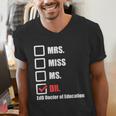 EdD Doctor Of Education Dr Doctorate Graduation Men's V-Neck T-Shirt
