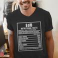 EdD Doctor Of Education Nutrition Doctorate Graduation Men's V-Neck T-Shirt