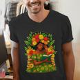 Educated Women Girls Reading Book Black History Month Men's V-Neck T-Shirt