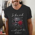 In The End We All Want The Villain Smutty Book Dark Romance Men's V-Neck T-Shirt
