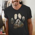 English Springer Spaniel Mountain Paw Dog Mom Dad Men's V-Neck T-Shirt