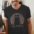 Ew People Introvert Cat Meow Cat Lover Men Women Kids Men's V-Neck T-Shirt Ew People Introvert Cat Meow Cat Lover Men Women Kids Men's V-Neck T-Shirt