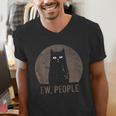 Ew People Introvert Cat Meow Cat Lover Men Women Kids Men's V-Neck T-Shirt Ew People Introvert Cat Meow Cat Lover Men Women Kids Men's V-Neck T-Shirt