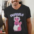 Ew People Introvert Ferrets Saying Mask Ferret Men's V-Neck T-Shirt Ew People Introvert Ferrets Saying Mask Ferret Men's V-Neck T-Shirt