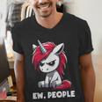 Ew People Unicorn Sarcastic Humor Introvert Men's V-Neck T-Shirt