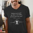 -Expectations Literary Book Club-J Jane Austen Poet Writer Mr Darcy Romantic Quote Men's V-Neck T-Shirt