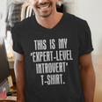 This Is My 'Expert-Level Introvert' Anti Social Sarcastic Men's V-Neck T-Shirt This Is My 'Expert-Level Introvert' Anti Social Sarcastic Men's V-Neck T-Shirt