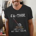 FA-Thor Fathers Day Tshirt Dad Father Men's V-Neck T-Shirt