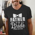 Father Of The Bride Father Dad Bride Wedding Stag Night Men's V-Neck T-Shirt