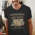 Fatherhood The Original Side Quest Dad Mode Men's V-Neck T-Shirt