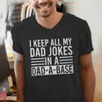Father's Day Nerd Programmer Dad Jokes Men's V-Neck T-Shirt