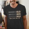 Fathers Day Old Man Retirement Tee Gag For Dad Men's V-Neck T-Shirt