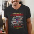 My Favorite 82nd Airborne Is My Dad Veteran Father's Day Men's V-Neck T-Shirt