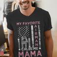 My Favorite Airman Calls Me Mama Airman Graduation Mom Men's V-Neck T-Shirt