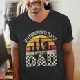 My Favorite Chess Player Calls Me Dad Chess Dad Chess Player Men's V-Neck T-Shirt