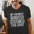 My Favorite Daughter Bought Me This Shirt Dad Father Men's V-Neck T-Shirt