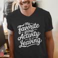 My Favorite Group Activity Is Leaving Introvert Social Men's V-Neck T-Shirt