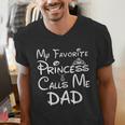 My Favorite Princess Calls Me Dad Father's Day Men's V-Neck T-Shirt My Favorite Princess Calls Me Dad Father's Day Men's V-Neck T-Shirt