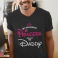 My Favorite Princess Calls Me Daddy Daughter Fathers Day Men Men's V-Neck T-Shirt