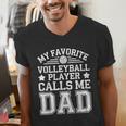 My Favorite Volleyball Player Calls Me Dad Shirt Fathers Day Men's V-Neck T-Shirt