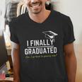 I Finally Graduated Back To Gaming Gamer Graduation Men's V-Neck T-Shirt