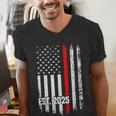 Fire Academy Survivor Firemen Fire School Graduation Men's V-Neck T-Shirt