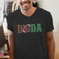 Football Dada 1st Birthday Men's V-Neck T-Shirt Football Dada 1st Birthday Men's V-Neck T-Shirt