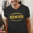 Football Proud Senior 2026 Graduation Year Men's V-Neck T-Shirt