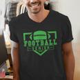 Football Senior Night Football Senior 2025 Graduation 24 Men's V-Neck T-Shirt
