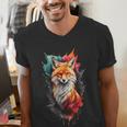 Fox For Fox Lovers Men Women Kids Introverts Men's V-Neck T-Shirt
