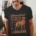 Fox Red Labrador Retriever Introvert Foxred Lab Men's V-Neck T-Shirt