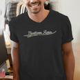 Frutiger Aero Aesthetic Camouflage Vintage Inspired Men's V-Neck T-Shirt