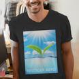 Frutiger Aero Aesthetics Men's V-Neck T-Shirt