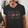Frutiger Aero Graphic Er Tie Dye Men's V-Neck T-Shirt