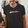 Frutiger Aero Retro Digital Aesthetic Y2K Vintage Varsity Men's V-Neck T-Shirt