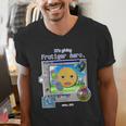 Frutiger Aero Y2K Meme Graphic 2000s Nostalgia Men's V-Neck T-Shirt Frutiger Aero Y2K Meme Graphic 2000s Nostalgia Men's V-Neck T-Shirt